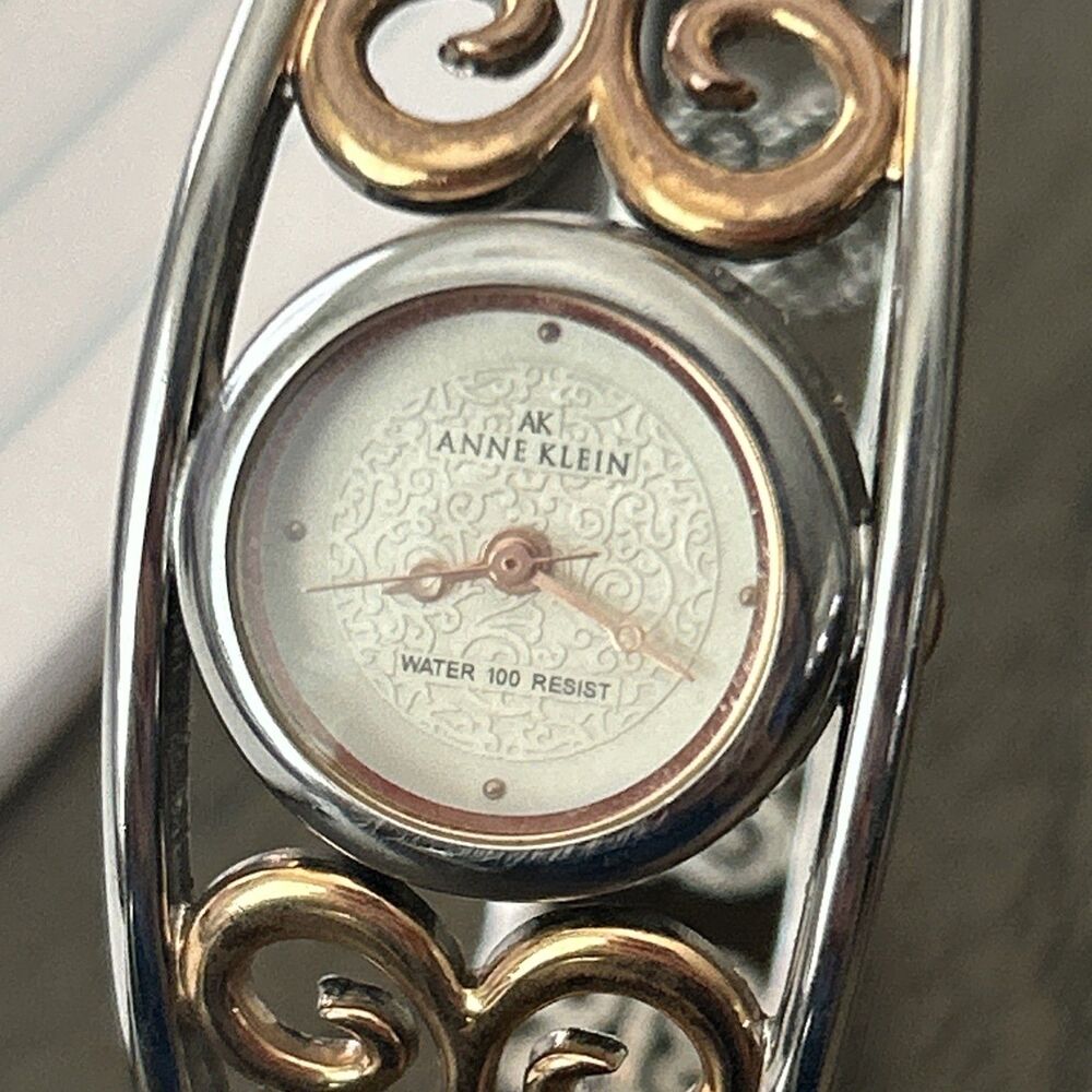 Rare Anne Klein AK 10/7523 Stainless Steel Bangle Bracelet Ladies Watch Parts